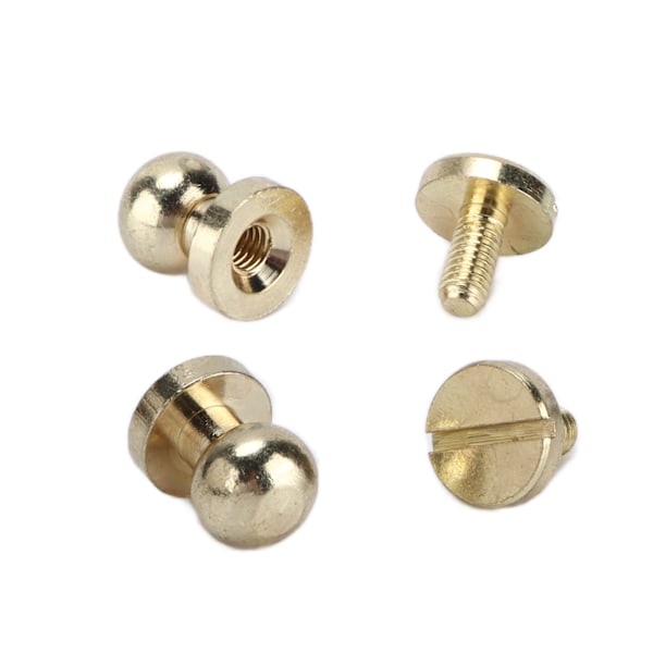 20 set mässingsnitar slitstyrka imitation guld bagage hårdvara tillbehör för hantverksentusiaster 8x7mm