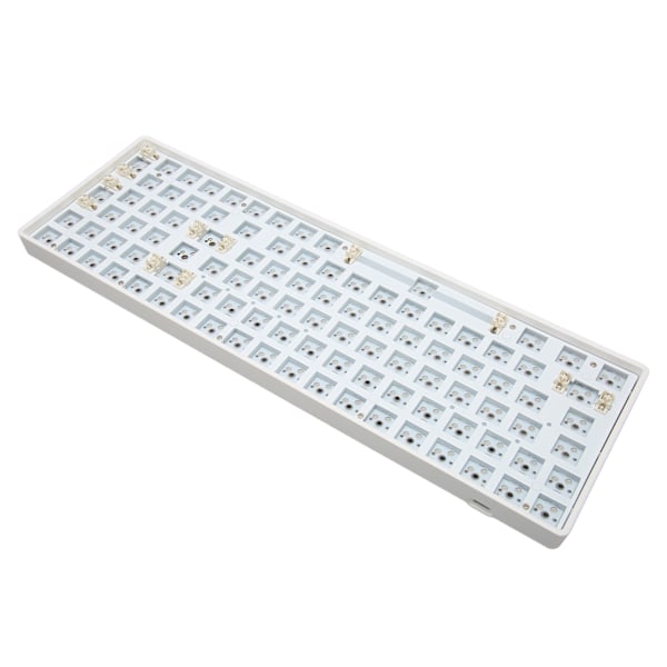 Mekanisk tastatur DIY-sett 100 nøkler Hot Swappable 5pin bryter 96% layout Trådløs kablet modulær mekanisk tastatur Hvit