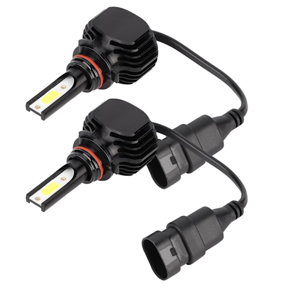 2 stk. LED-forlygter til bil uden blæser 9006/HB4 6000K L5 Hvidt lys