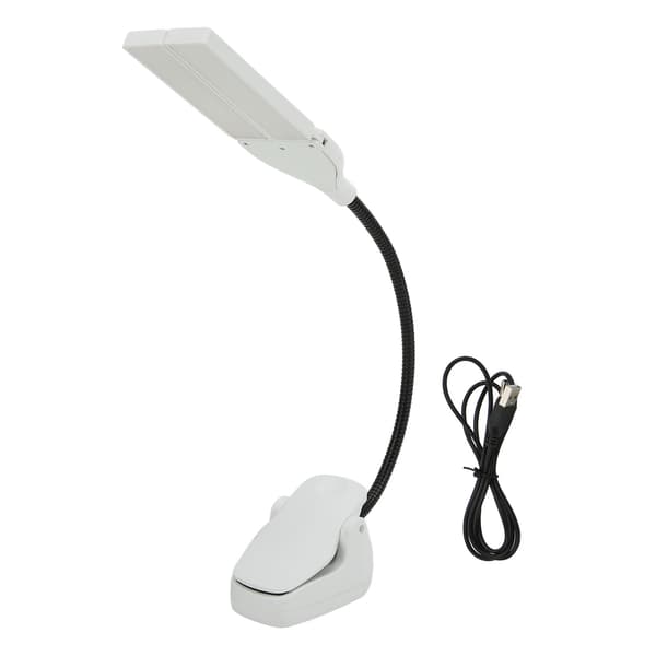 Notestativlys LED Oppladbart Bøybart Profesjonelt Design Hvit Lampe for Konserter Hjemme