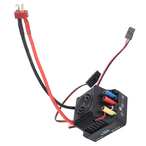 RC 80A børsteløs vanntett ESC elektronisk hastighetskontroller for 1/8 RC biloppgraderingsdeler