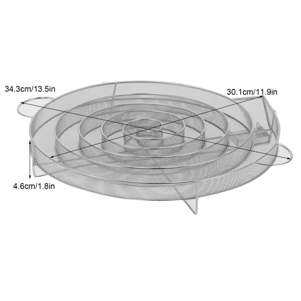 Kald røykgenerator i rustfritt stål BBQ røykebrett - 1 stk