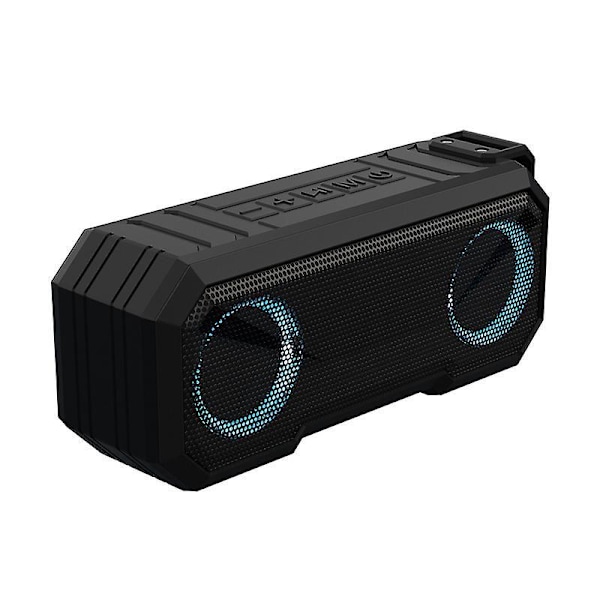 Portabel Bluetooth-högtalare - IPX7 Vattentät, Stereoljud, LED-lampa, Inbyggd mikrofon, Powerbank - Hem & Utomhus