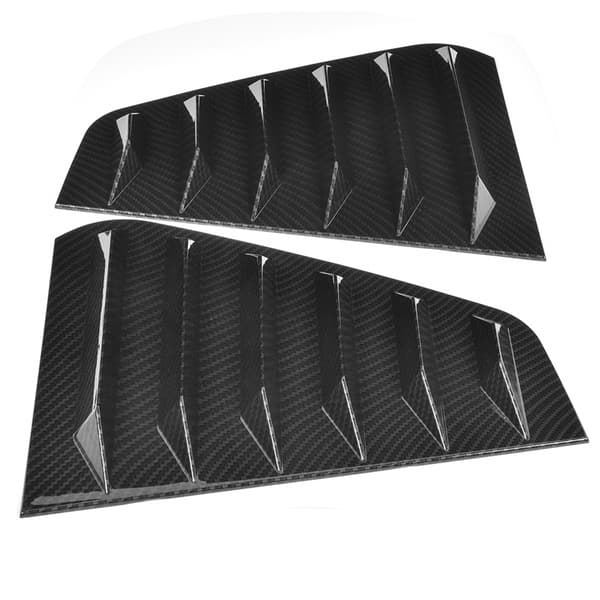 Par sidoventilationsfönster Scoop Louver Trim Bilmodifiering Passar för R Mk7/Mk7.5 2013-2020 Kolfiberstil