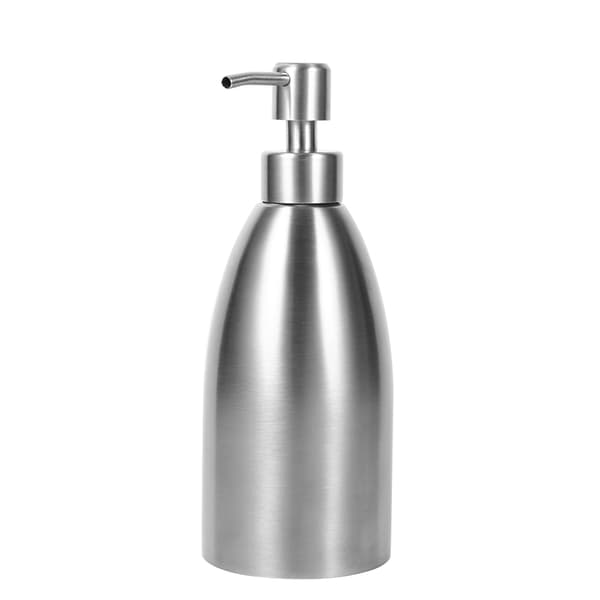 500 ml sæbedispenser i rustfrit stål, køkkenvaskarmatur, badeværelse, shampooæske, sæbebeholder