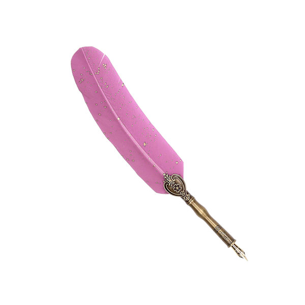Kalligrafi Pen Retro Elegant Holdbar Slitasje Praktisk Praktisk Attraktiv Dekorativ Skriveverktøy for HjemRosa