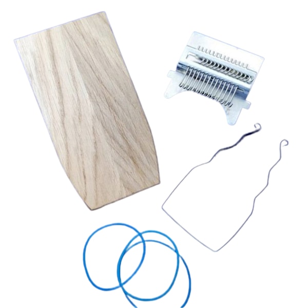 Darning Loom Liten Vävstol Kit Trävävverktyg DIY Vackra Vävkonster på Kläder Sockor