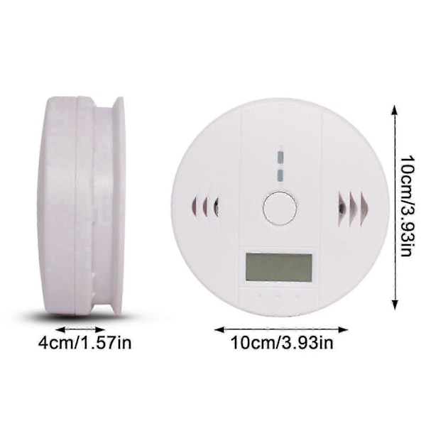 2-pack Rökdetektor och Kolmonoxidvarnare med LCD-display A
