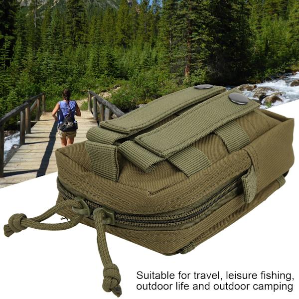 Multifunction Outdoor Waterproof Tactics Midjeväska Bärbar Sports Running Handväskor Gröna