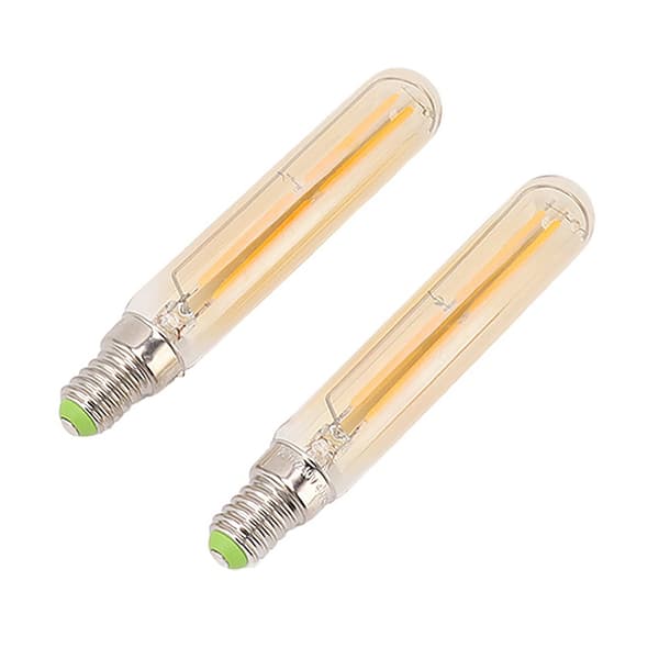 2 stk. LED-rørpære 4W E14 2300K rørformede lyspærer T20x120 220-240V til belysning