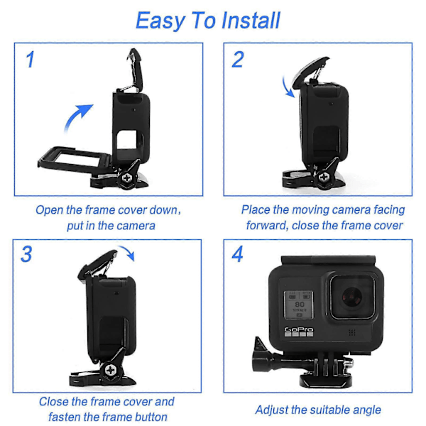 2st Kameraram Fodral med GoPro Hero 7/6/5/(2018)
