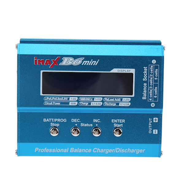 B6 Mini Batteribalansladdare Intelligent Multifunktionsladdare för RC LiPo LiFe Lilon Batteri