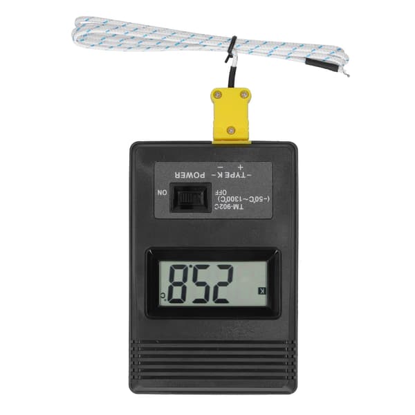 Digitalt temperaturmeter LCD-display miljøtermometer måleværktøj TM902C