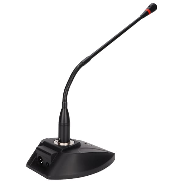 Svanehals kablet mikrofon skrivebordsmikrofon med XLR-hode til 6,35 mm kabel for konferansetale 100‑240V US-plugg