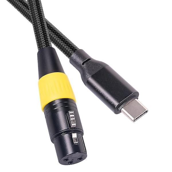 Usb C Til Xlr Hun Kabel Type C Han Til 3 Pin Xlr Hun Mikrofon Computer Lyd Data Kabel 3-AO