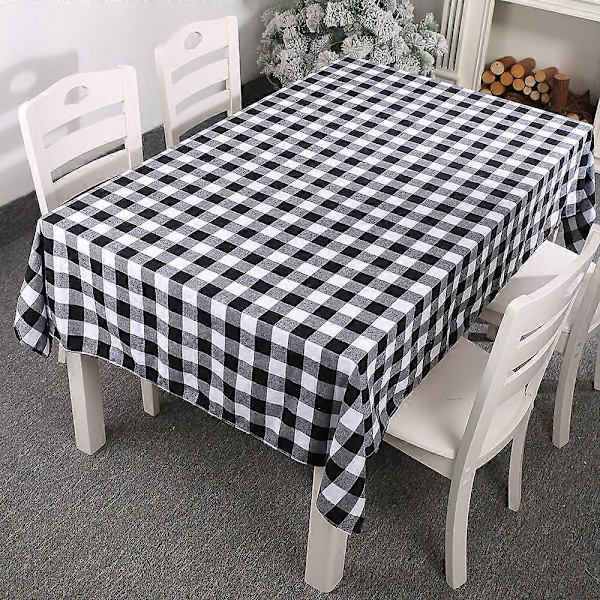 Rektangulär Julduk Polyester 213*153m Julgransmönster för Julbordsdekoration Tryckt Julduk Absorberande Bord
