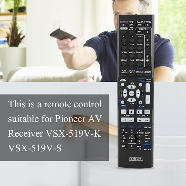 Forsterker Fjernkontroll Smart fjernkontroll for Pioneer AV-mottaker VSX-519V-K