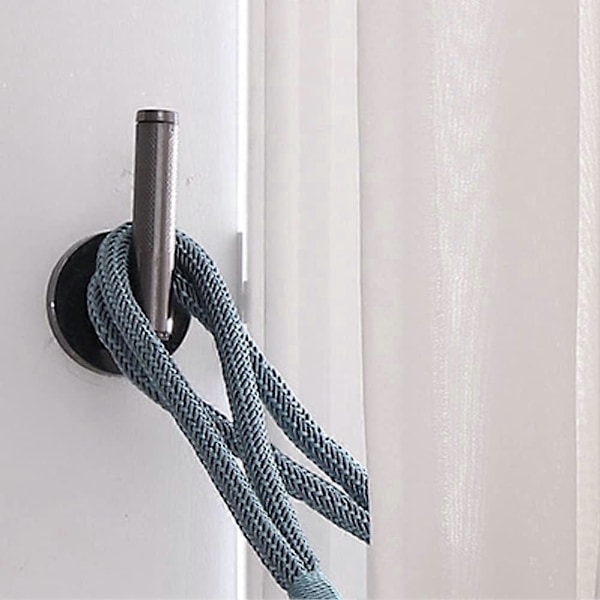 Metall Gardinhållare, Gardinhållare för Draperier, Väggmonterade Gardinband Gardinhooks