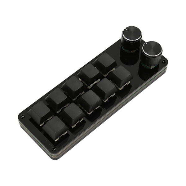 Programmerbar tastatur 10 taster 2 knotter blå bryter mekanisk hot swappable mini tastatur for spillkontor media
