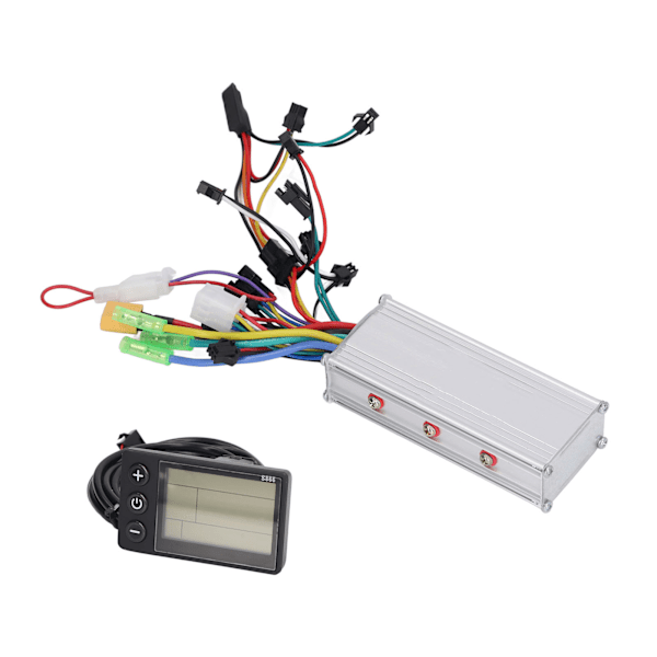 Motor Brushless Controller med S866 LCD Display Panel Kit til Elcykel Scooter 36V 48V 500W 28A