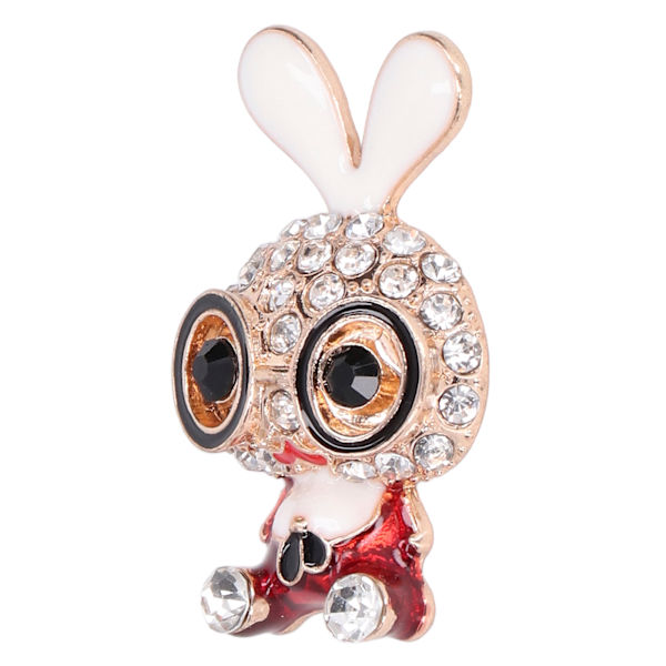5 st Bunny Decal DIY Produktion Handtailor Fint utförande Modedesign Hårnål Dekoration Röd
