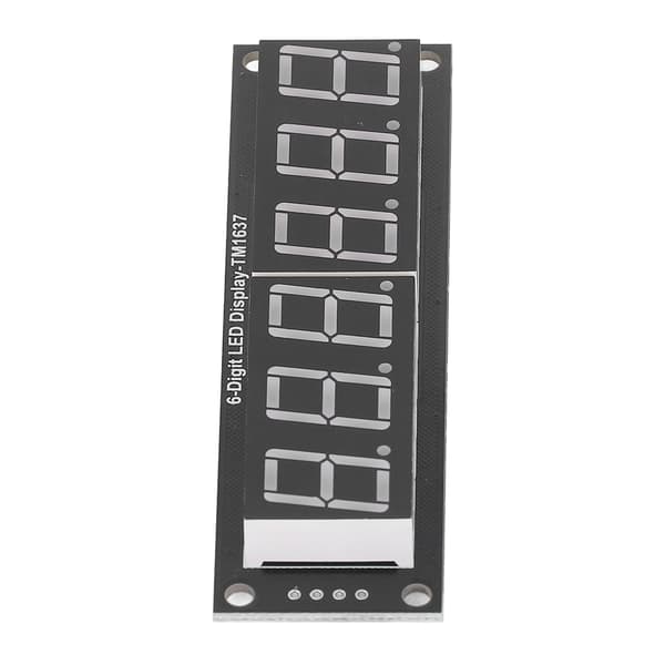 Digitalrør Display Modul LED 6 Cifret 7 Segment 0.56in TM1637 Drev Chip Rødt Tilbehør