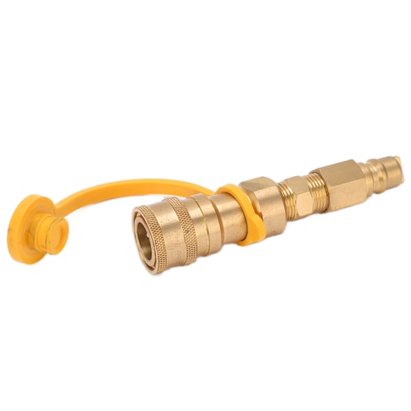 Propantankadapter 3/8 tommer kompakt holdbar propankobling tilbehør for hjemmebruk