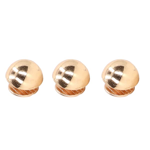 10 mm 100 sæt svamperivetter, runde hoveder, halvcirkelformede, galvaniseringsproces, legeringssvamperivetter til tasker, sko, guld
