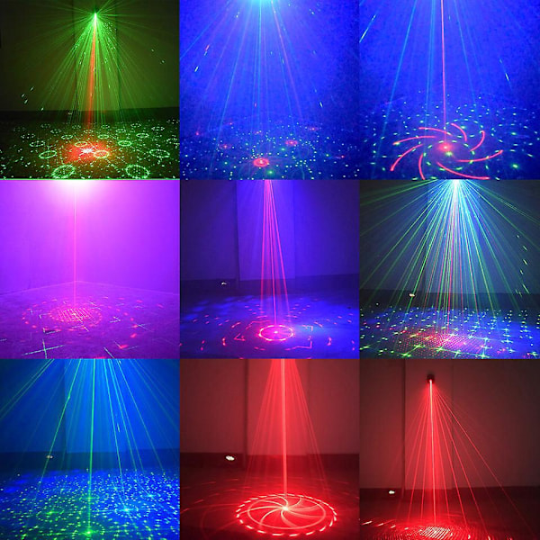 Nordlys Disco Strobe Belysning med Fjernkontroll