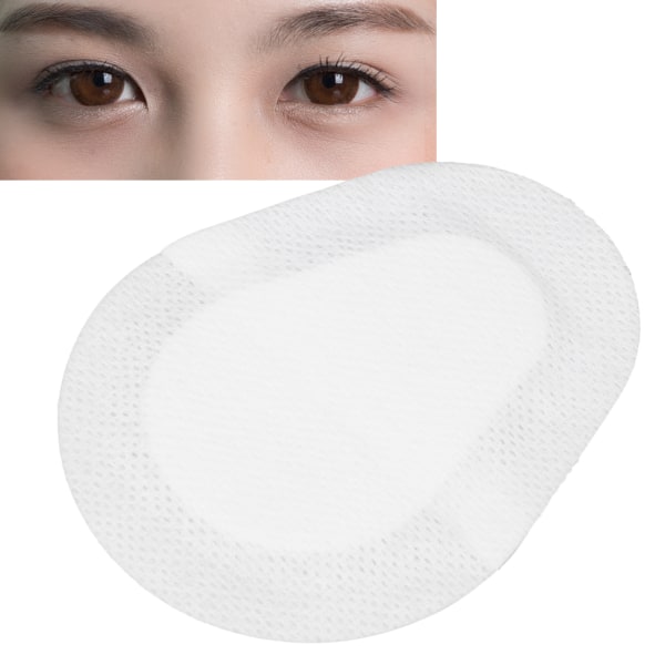 Sterile ikke-vævede øjenpuder Ovalformede øjenpuder Sårpleje øjenplaster til øjenbeskyttelse (7 X 9 cm)