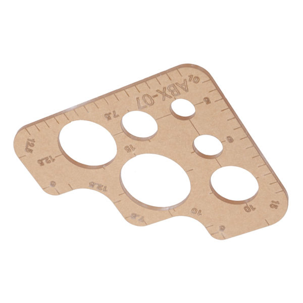 Akryylimalli DIY läpinäkyvä pyöreä viivain stencil leikkaustyökalut suojakerroksella käsityölahjaan