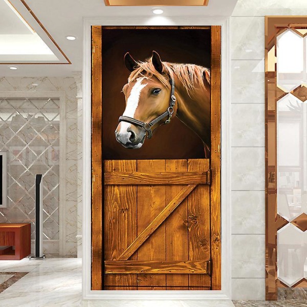 3D-ovitarra viinikellari valokuvaseinämaalaus Trompe L'oeil hevosmökki seinätarrat vedenpitävä PVC-taustakuva Makuuhuoneen kylpyhuoneen keittiön sisustus