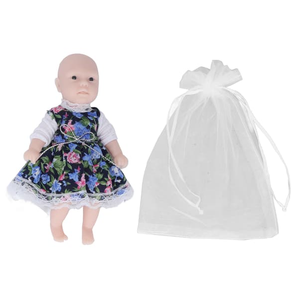 Babydukke Blød Silikone Genfødt Nyfødt Simulation Bedste Pigegave til Over 3 År 6in