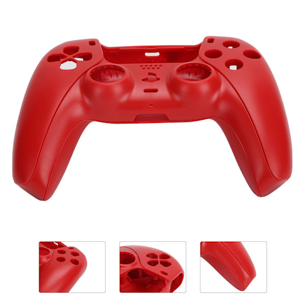 Udskiftning af spilcontroller-husdæksel med skruetrækker til PS5 Gamepad-rød