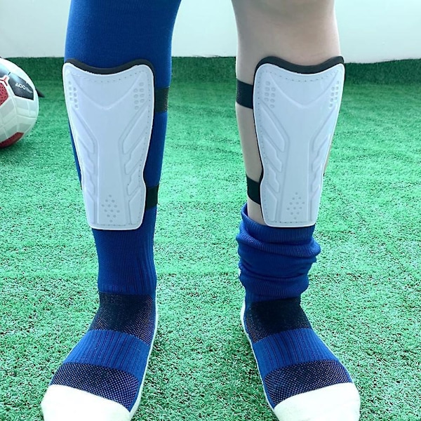 Kevyt Valkoiset Jalkapallo Shin Guards Nuorille ja Aikuisten Suojalevyt Kompakti Muotoilu