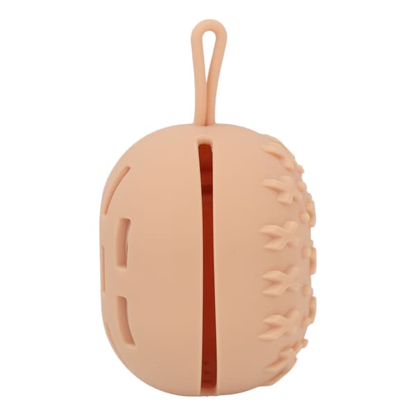 Makeup Svampeholder Bærbar Åndbar Mini Silikone Khaki Makeup Blender Etui til Opbevaring