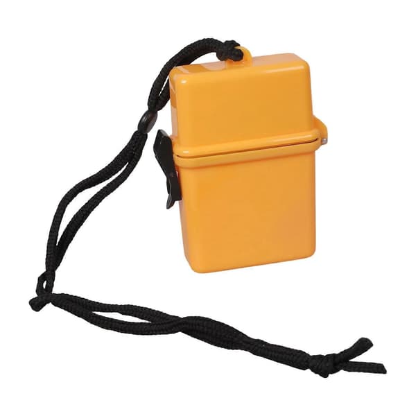 Durable Floating Waterproof Dry Box for Outdoor Activities Emergency Sealed Box with Quick Release Lid Yellow Yellow