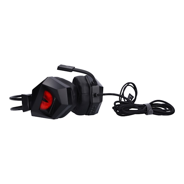 TAIDU Gaming Headset Surround Sound Wired Over Ear LED Hovedtelefon med støjreducerende mikrofon til Xbox One PC