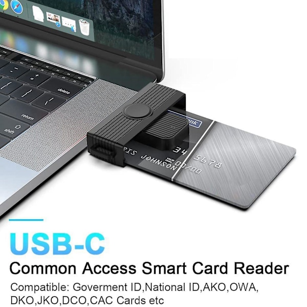 Usb Smart Card Reader Smart Card/sim/id/ Kort Smart Card Reader Adapter kompatibel med Android Telefoner Pc Compu-1