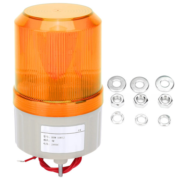BERM LED-varoitusvalolaitteen hätähälytys äänillä tehtaille DC24V 5W keltainen