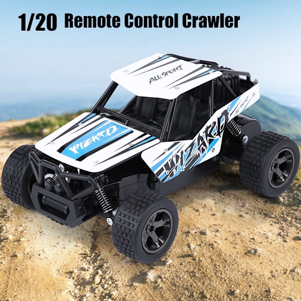 1/20 Fjernbetjent legetøjsbil 2.4GHz 15km/t Crawler Off-road Elbil