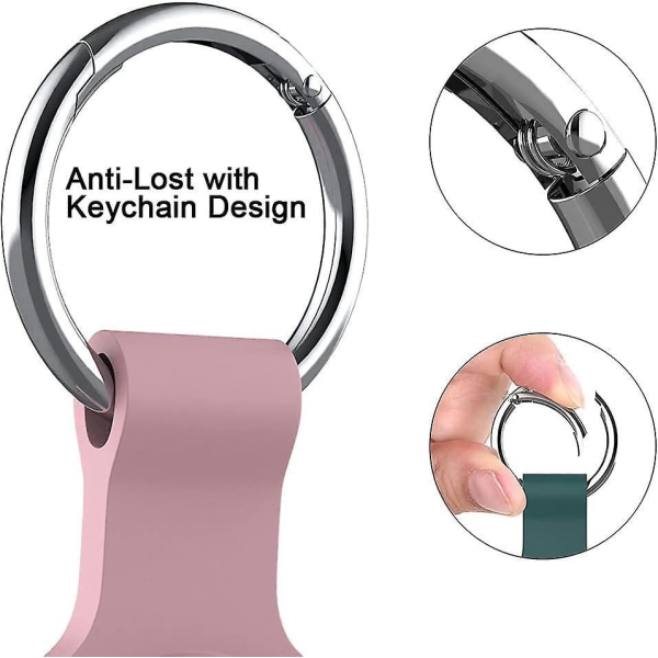 5-osainen Set AirTag 2021 case pudotus- ja anti-scratch lemmikkeille, lompakolle ja matkatavaroille - Yhteensopiva AirTag Locator -seurantalaitteen kanssa