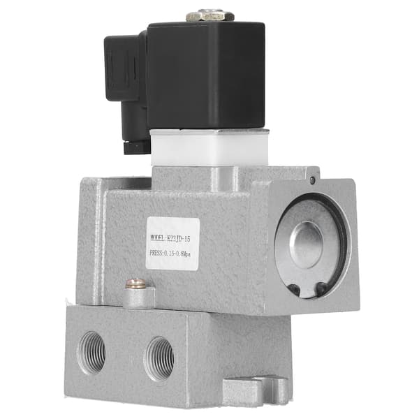 Elektrisk magnetventil G1/2in afspærring 2 positioner 3-vejs forbindelse aluminiumslegering K23JD‑15AC110V