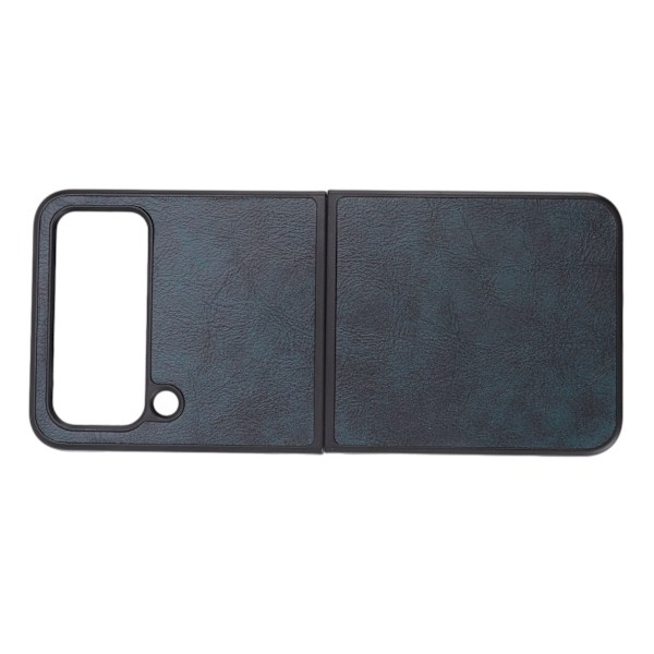 Foldbar skærm mobiltelefon etui læder foldbar skærm telefon cover beskyttelse til Samsung Galaxy Z FLIP 4 blå