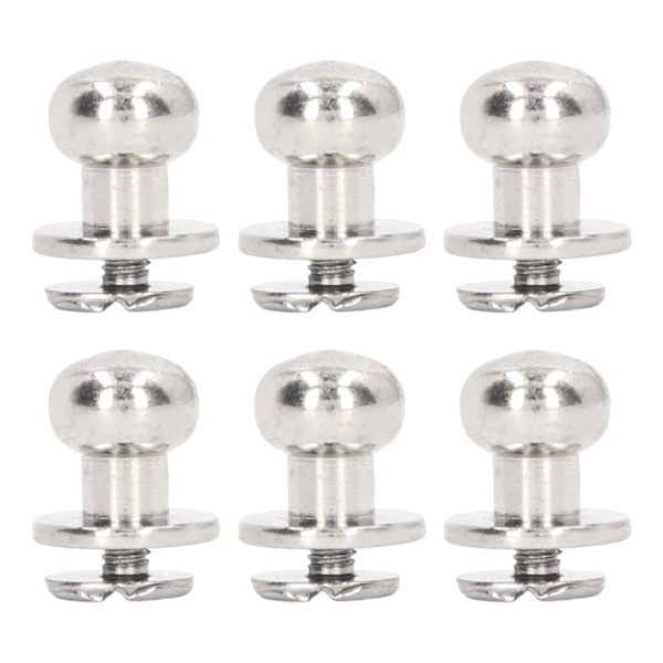 200 sæt munkerivet med høj glans, glattere 10x8mm udsøgt håndværk læder DIY håndværk forsyninger til DIY tøj tasker sølv