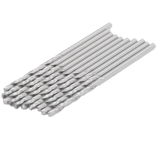 10 stk rett skaft vridende borkrone Perlestansebor, tilbehørssett 1,9 mm