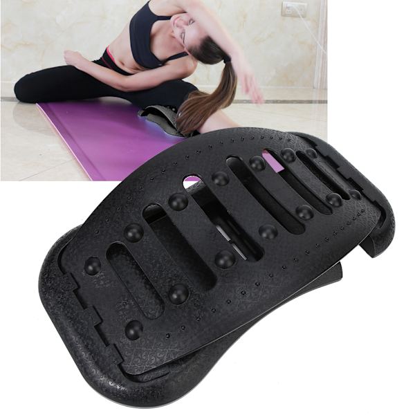Lumbal ryggrad Diskbråck Traction Justerbar Smärtlindring Lumbal Spine Massager Svart
