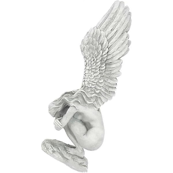 Engel Statue Ornament Forløsningsengel Skulptur Kunst Engel Vinger Statue Resin Display