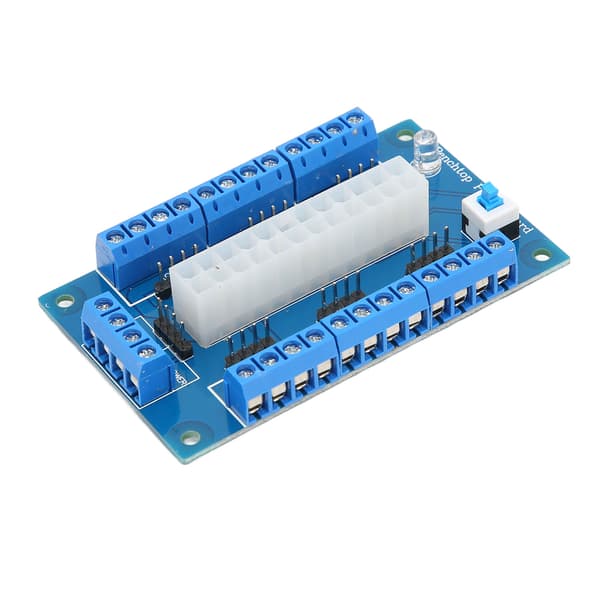24 20 Pin ATX DC Virtalähde Breakout Board Moduuli Virtalähde Breakou Board LED-merkkivalolla
