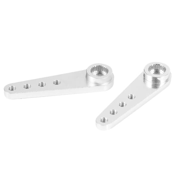 2 stk/parti CNC aluminiumslegering servoarm 1,25-2,5 tommer for Futaba servoer, 23T Silver